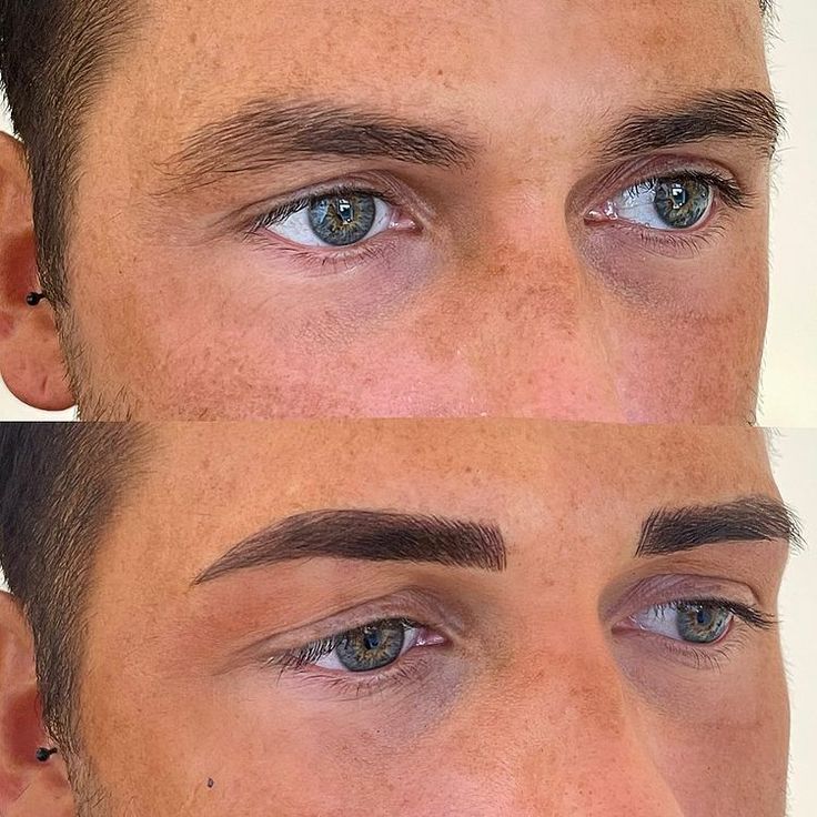 Permanentný make-up obočia pre mužov