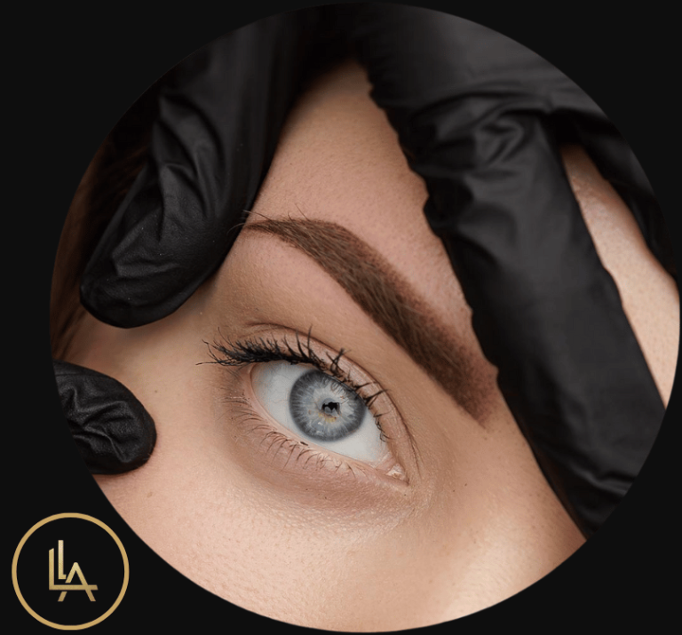 púdrové obočie ilustračný obrázok